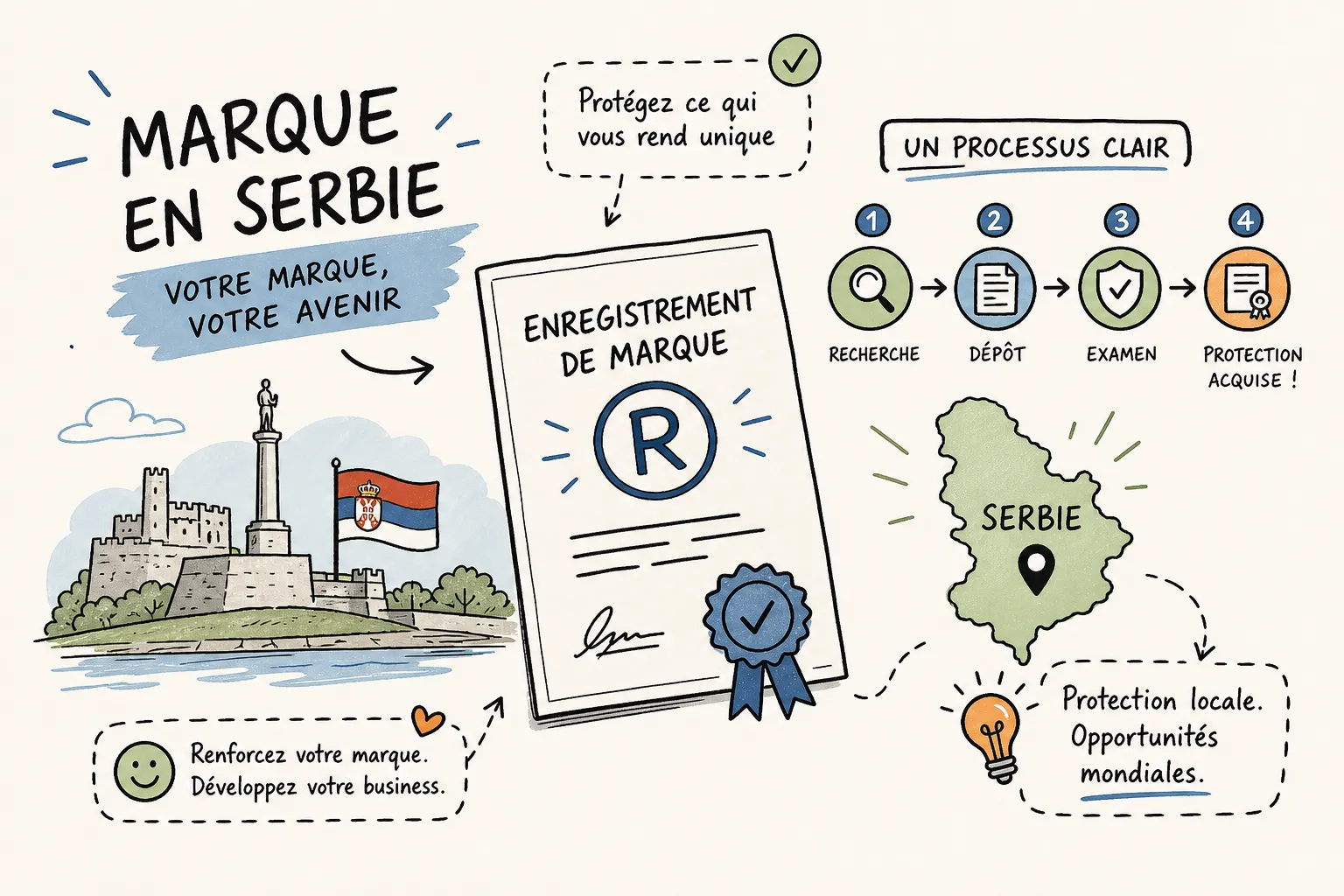Enregistrement d'une marque en Serbie