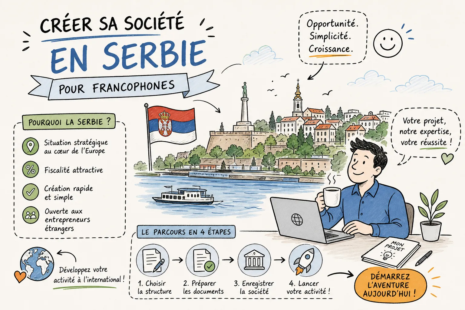 Créer une Société en Serbie - Société en Serbie - Créer une Entreprise en Serbie